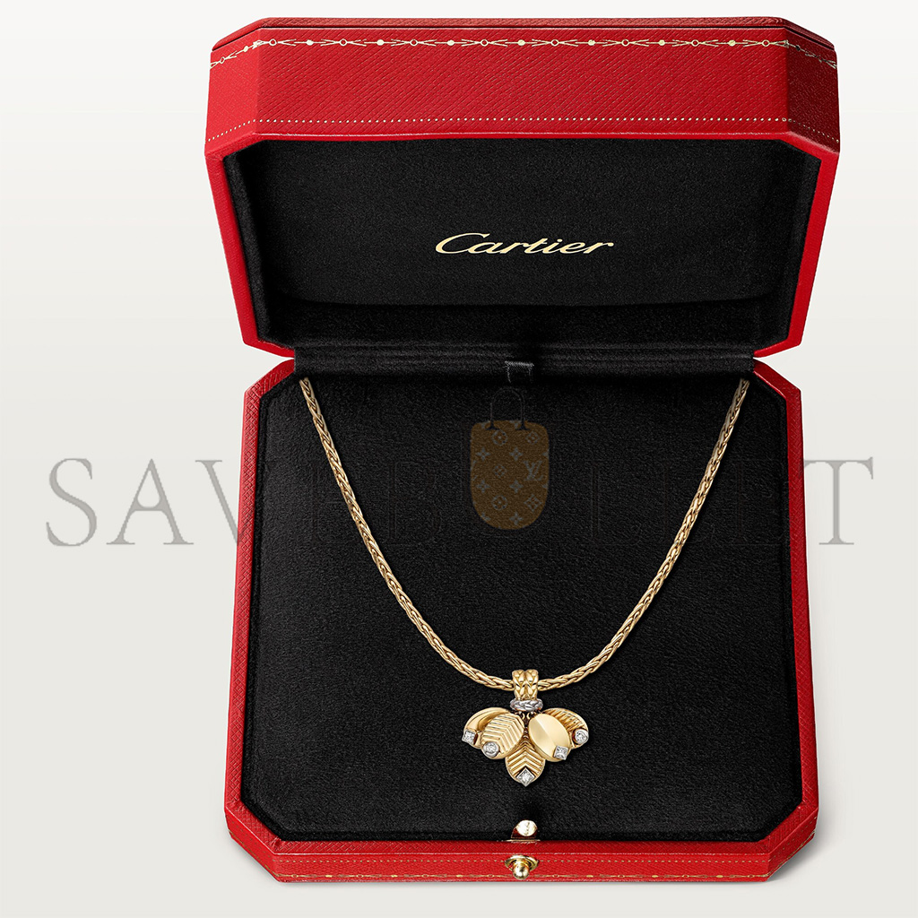 CARTIER GRAIN YELLOW GOLD DE CAFÉ NECKLACE B7224964